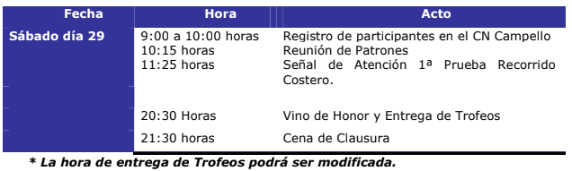 Programa VI Regata Círculo Industrial de Alcoy